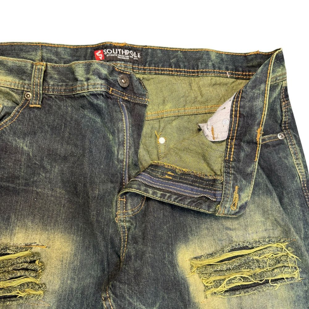 Vintage Southpole‎ Jeans Mens 40x32 Y2K Distressed Acid Vintage Skater Baggy - Picture 2 of 11